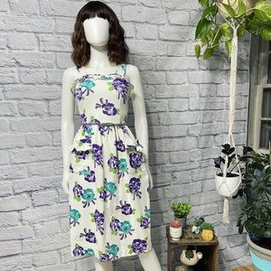 Vintage Tropical Sheath Dress
